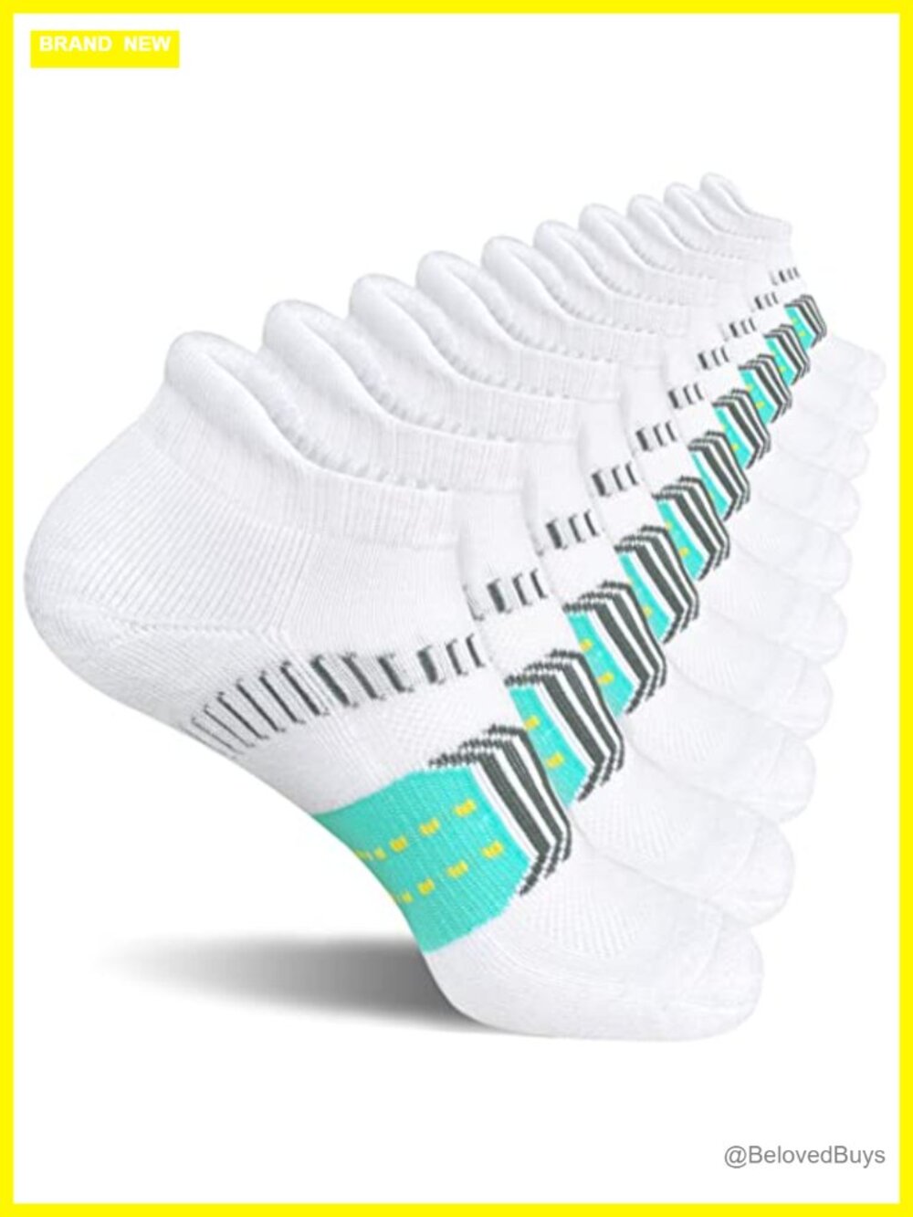 Womens Athletic Cushioned Anti-Blister Running Ankle Socks